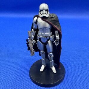 Disney Store Star Wars Captain Phasma Silver Chrome Armor Figure Figurine Base